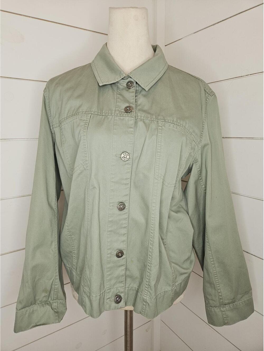 Marsh Landing large army green cotton field jacket barn jacket